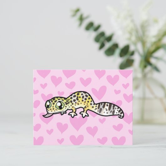 Leopard Gecko Love Briefkaart (Staand voorkant)