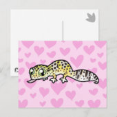 Leopard Gecko Love Briefkaart (Voorkant / Achterkant)