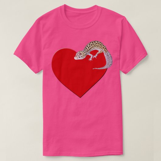 Leopard Gecko Lover Leopard Gecko Love Cute Gecko T-shirt (Design voorkant)