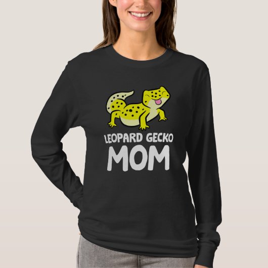 Leopard Gecko Ma Lizard Reptile Moeder Leopard Ge T-shirt (Voorkant)