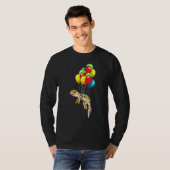 Leopard Gecko met ballonnen T-shirt (Voorkant volledig)
