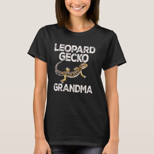 Leopard Gecko Oma Hagedis & Reptielen Gemeenschapp T-shirt (Voorkant)
