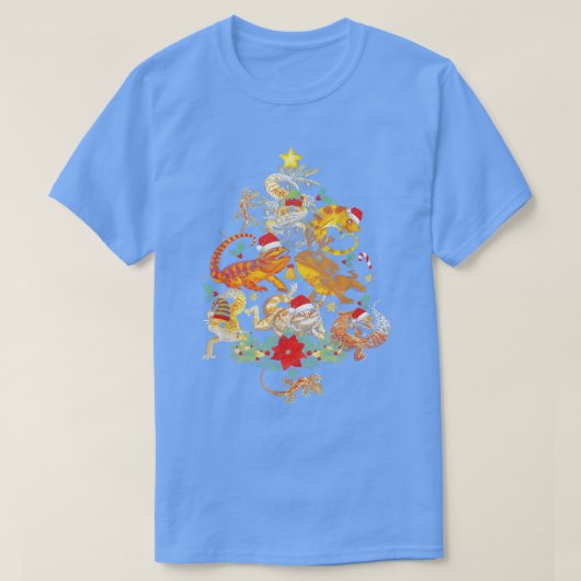Leopard Gecko Ornament Decor T-shirt (Design voorkant)