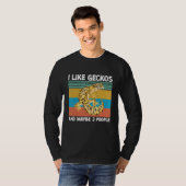 Leopard Gecko Reptile Cute Lizard Pet Gecko Keepe T-shirt (Voorkant volledig)
