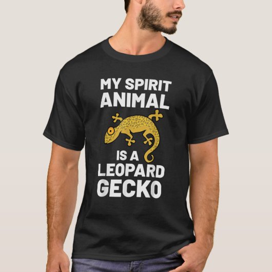 Leopard Gecko Spirit Animal  Kawaii Lizard T-shirt (Voorkant)