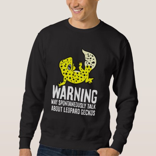 Leopard Gecko spreekt spontaan over leopard Trui (Voorkant)