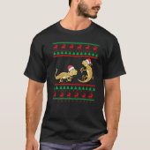 Leopard Gecko Ugly KerstSweater Funny Lizard T-shirt (Voorkant)