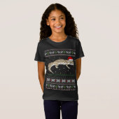 Leopard Gecko Ugly KerstSweater T-shirt (Voorkant volledig)
