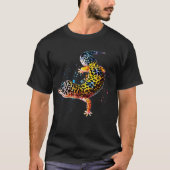 Leopard Gecko Waterverf Reptile T-shirt (Voorkant)