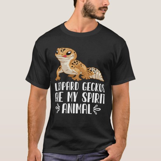 Leopard Geckos is mijn dierlijk T-shirt (Voorkant)