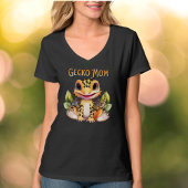 Leopard gekko mam reptiel liefhebbers t-shirt