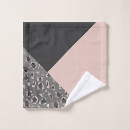 Leopard Geometric Glam #1 Bad Handdoek (Wasdoekje)