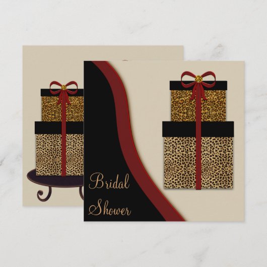 Leopard Gifts Leopard Vrijgezellenfeest Kaart (Voorkant / Achterkant)