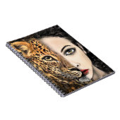 Leopard Girl - Emotion Notitieboek - Schilderen (Rechterzijde)