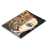 Leopard Girl - Emotion Notitieboek - Schilderen (Linkerzijde)