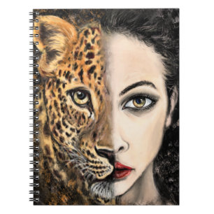 Leopard Girl - Emotion Notitieboek - Schilderen