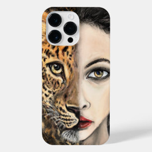 Leopard Girl iPhone Case iPhone 14 Pro Max Hoesje