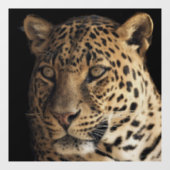 LEOPARD GLASS WINDOW CLING RAAMSTICKER (Vel)