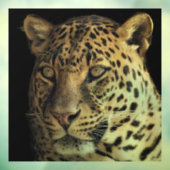 LEOPARD GLASS WINDOW CLING RAAMSTICKER (Vel 3)