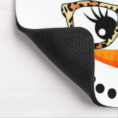 Leopard Gles Santa Claus Snowman Face Christmas Co Muismat (Hoek)