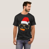 Leopard Gles Santa Claus Snowman Face Christmas Co T-shirt (Voorkant volledig)