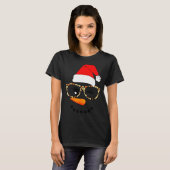 Leopard Gles Santa Claus Snowman Face Christmas Co T-shirt (Voorkant volledig)