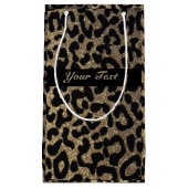 Leopard Glitter Print | Gift Bag Klein Cadeauzakje (Voorkant)