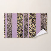Leopard Glitter Stripes Glam 1 Bad Handdoek (Handdoek)