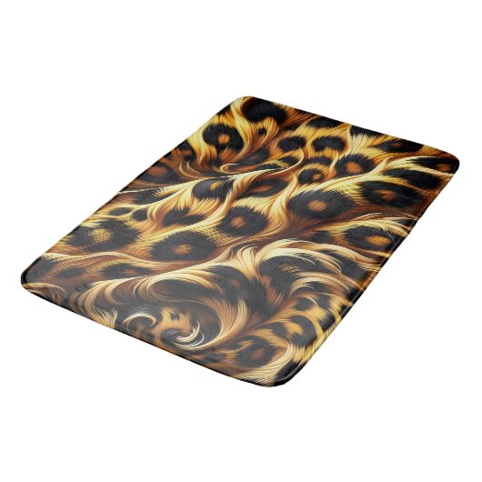 Leopard Glow: Omarm Exotisch Comfort Badmat (Gekanteld)