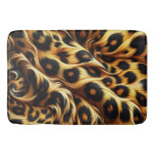 Leopard Glow: Omarm Exotisch Comfort Badmat (Voorkant)
