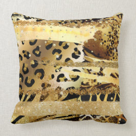 Leopard gold glitter Wilde Dierenketti Kussen