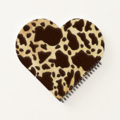 Leopard Gold Heart Notitieboek (Achterkant)