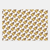 Leopard Golden Kerstmis Pattern Inpakpapier Vel (Voorkant 3)