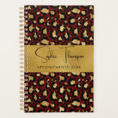 Leopard goud gouden nieuwjaar planner (Voorkant)
