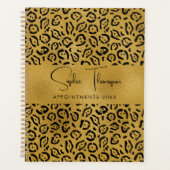 Leopard goud gouden nieuwjaar planner (Voorkant)