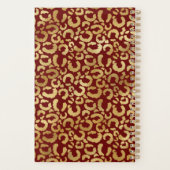 Leopard goud gouden nieuwjaar planner (Achterkant)