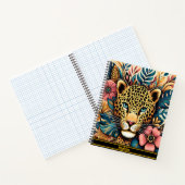 Leopard Grace: Vibrant Branch Serenity Notitieboek (Binnen)