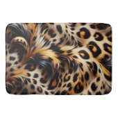 Leopard Grace: Wild Charm toevoegen aan het slapen Badmat (Voorkant)