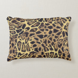 Leopard Grade A Katoenen Accentkussen 16"x 12" Decoratief Kussen