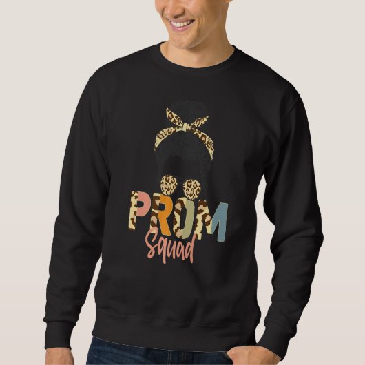 Leopard Graphic Prom Squad 2022 Senior Afstudeerde Trui (Voorkant)