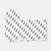 Leopard Gray en Light Grey Silhouette Bedankdoosjes (Uitgevouwen)