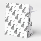 Leopard Gray en Light Grey Silhouette Bedankdoosjes (Achterkant)