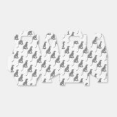 Leopard Gray en Light Grey Silhouette Bedankdoosjes (Uitgevouwen)