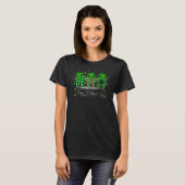 Leopard Green Tooth Leprechaun Hat Happy St Patric T-shirt (Voorkant volledig)