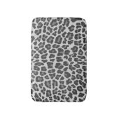 Leopard Grey en Light Grey Print Badmat (Voorkant Verticaal)
