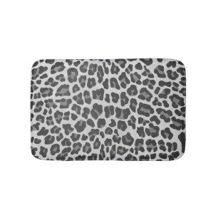 Leopard Grey en Light Grey Print Badmat