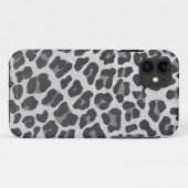 Leopard Grey en Light Grey Print Case-Mate iPhone Case (Achterkant (horizontaal))