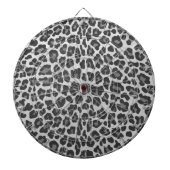 Leopard Grey en Light Grey Print Dartbord (Voorkant)