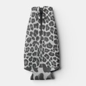 Leopard Grey en Light Grey Print Flesjeskoeler (Achterkant)