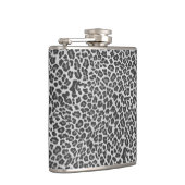 Leopard Grey en Light Grey Print Heupfles (Rechts)